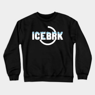 IceBrk Logo (White) Crewneck Sweatshirt